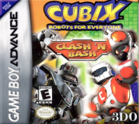 Cubix Robots for Everyone Clash N Bash GameBoy Advance US box art